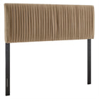 Modway Eloise Stain-Resistant Performance Velvet King Headboard - Taupe-King Size Headboard