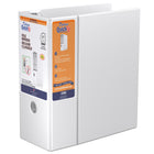 Davis Group QuickFit Deluxe File Binder - 5" - 3-Ring - D-Ring - Letter Size - White-Commercial Grade Binder, White,  holds 950 sheets of paper, for 8.5"x11" size paper