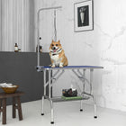 PawHut 35.4" L Dog Grooming Table with Adjustable Arm-Made from durable materials for a long lifespan