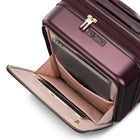 Samsonite Mobile Solutions 2 Spinner Carry On - Merlot-Wet pocket is made from water-resistant materials - keeps liquids and toiletries contained