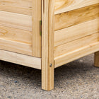 Outsunny Wood Garden Shed with Inner Shelf & Double Doors-Solid fir wood ensures lasting performance in outdoor elements  
