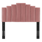 Modway Noelle Performance Velvet Twin Headboard - Dusty Rose-Performance Velvet Polyester Upholstery