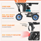 Gyrocopters PixAI Electric Bike for Adults & Teens - Speed 32 kmph - PAS 70 km - Black- For those looking for a workout, the "Normal Mode" allows the PixAI to function as a traditional bicycle