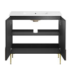 Modway Alchemist 36" Bathroom Vanity - White/Black-Assembly Required