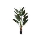 Monarch Specialties 83" Artificial Indoor Palm Tree - Floor - Black Pot-A stunning 83" tall artificial bird of paradise plant with 12 real touch green leaves that brings a touch of nature indoors