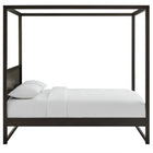 Modway Alva Queen Wood Canopy Platform Bed - Smoked Oak-Assembly Required