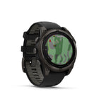 Garmin fēnix 8 - Solar Outdoor Recreation/Adventure Watches - 47 mm - Sapphire, Carbon Gray DLC Titanium with Black/Pebble Gray Silicone Band-10