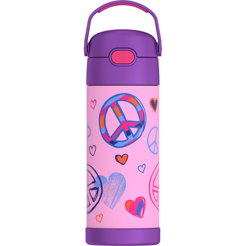Thermos FUNtainer Bottle with Straw 410 mL Peace - Main Image