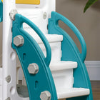 Qaba 5 in 1 Toddler Slide - Indoor Use - Yellow-Material: HDPE, PP 