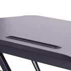 Rocelco 43" Hi-Lift Adjustable Desk Riser - Black-Easy-lift side handle. 