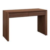 Hudson&Canal Pembroke Rectangular Desk - 48" W - Satin Walnut-A modern contemporary design for your home office, kitchen nook, den, and more
