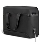 Champs Onyx Nylon Laptop Bag - Black-USB-C charging port and cable for charging on-the-go