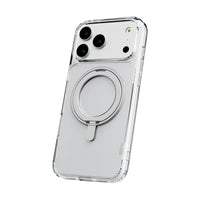 TUFF8 Glide360 Mag Case for iPhone 17 Pro Max - Clear-360° Rotating Stand: Built-in stand that rotates to multiple angles for hands-free phone use