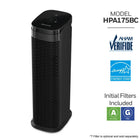 Honeywell True HEPA Air Purifier-Easy-to-Use LED Control Panel – Features a touch screen with three air cleaning levels and a filter replacement reminder for convenience
