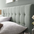 Modway Lily Upholstered Fabric Queen Headboard - Grey-Fine polyester upholstering
