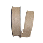 JAM Paper Wired Edge Burlap Ribbon - 1 1/2" W x 10 yd. - Natural-Size: 1-1/2" x 25 yd