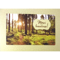 Mill Brook Studio 5-3/8" x 7-3/4" French Thank You Greeting Cards/Envelopes - Trees - 18 Pack-Premium quality greeting cards