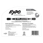 Expo Low Odour Dry Erase Marker - 2 in 1 Chisel - 4 Pack-Bold, highly visible ink makes it easy to add emphasis and stay organized