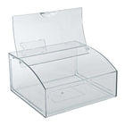 Azar Container - 7.25" H x 11.75" W x 11.75" D - Clear-Non Stackable