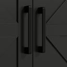 HOMCOM 68" H Kitchen Pantry Cabinet with Microwave Oven Countertop - Black-Colour: Black 