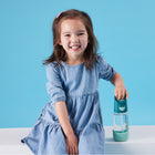 b.box - Tritan Drink Bottle - 450ml - Emerald Forest-Lightweight and durable Tritan bottle with flip-top lid.