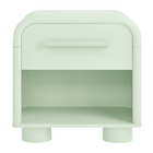 Modway Bellamy Curved 1-Drawer Nightstand - Sage-8