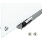 Quartet Brilliance Magnetic Glass Dry-Erase Board - 6' x 4'-Includes pass-through mounting hardware that lets you easily install board horizontally or vertically