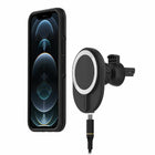 Otterbox Wireless Car Charger Vent Mount - Black-Designed for seamless interaction with MagSafe technology