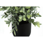 Monarch Specialties 11" Artificial Indoor Eucalyptus Grass - Table - Black Pots - Set of 2-No assembly required: product dimensions: 10 in. L x 10 in. W x 11 in. H
