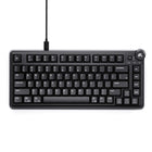 Cybeart Nighthawk 75 Lite TKL Wired RGB Gaming Keyboard - Black-75% layout with 81 keys and a dedicated volume knob, offering full-size functionality in a streamlined frame. Premium ABS bezel frame for strength, stability, lightweight durability and sleek aesthetics