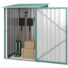 Outsunny 3' x 3' Lean-to Garden Storage Shed-Sloped roof to prevent water build-up    
