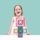Connetix Pastel Portal Pack - 48 Pieces-New ways to connect - The innovative, open-frame portals connect on both inner and outer edges for layered builds, windows, tunnels and architectural details. Mini squares bring Smart-Spin magnets that rotate up to 360° for fresh building angles
