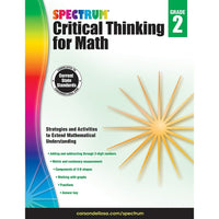 eBook: Carson Dellosa Publishing Spectrum Critical Thinking for Math - Grade 2-Math reasoning activities encourage students to demonstrate an understanding of the concepts behind their answers