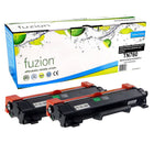 fuzion Brother TN760 Compatible Toner - Twin Pack - High Yield - Black-Black