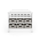 Guidecraft Martha Stewart Living & Learning Collection Kids’ Art Table & Stools - Creamy White-All-in-one set complete with accessible storage