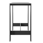 Modway Tahoe Rectangle Outdoor Aluminum Bar Table - 59" - Grey-Adjustable Foot Pins