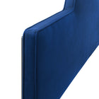 Modway Dawn Performance Velvet King/California King Headboard - Navy-Dense Foam Padding