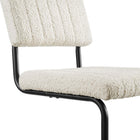 Modway Parity Boucle Dining Side Chairs - Black/Ivory - 2 Pack-10