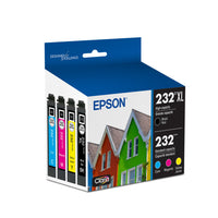 Epson T232 Ink Cartridge Combo Pack - High Capacity Black/Standard Capacity Colour CMY-Black/Cyan/Magenta/Yellow