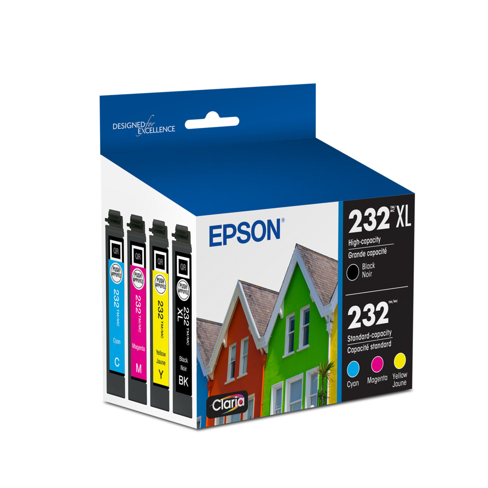Epson T232 Ink Cartridge Combo Pack - High Capacity Black/Standard