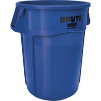 Brute 20 Gallon Vented Round Containers - Blue - 2 Pack-Brute container, Vented