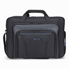 Nextech 17.3" Business Briefcase with Strap - Black-15.6" Laptop Compartment 