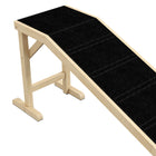 PawHut 74" L Pet Ramp with Non-slip Carpet - Natural-Polyester surface provides so much comfort 