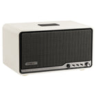 Edifier S300 Hi-Res Audio LDAC Wireless Muilti-Room AirPlay 2 Retro Tabletop Speaker and 80W RMS with Remote - Ivory-Hi-Fi acoustic architecture: Inside the elegant cabinet, two 1.25" titanium dome tweeters with neodymium magnets and a 5.5" long-throw aluminum diaphragm mid-bass driver deliver a rich audio experience. The MDF enclosure reduces resonance and distortion, while the large-diameter variable-curvature bass reflex port enhances low-frequency performance. Together, they produce 80W RMS output with 