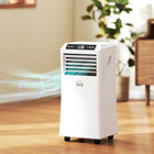HOMCOM 8000 BTU Portable Air Conditioner with 4 Modes - White-LED display for easy control 