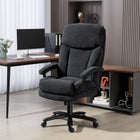 HOMCOM Big and Tall Executive Chair for Home - 450 lbs Capacity - Black-The tilt function allows a rocking motion for relaxation