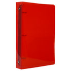 JAM Paper Mini Plastic 1" 3-Ring Binder - Red - 24 Pack -Wide front and back binder panels fully cover standard dividers and sheet protectors. Our 3 metal ring binders have 2 buttons for easy opening and closing, and a convenient pocket on the inside flap