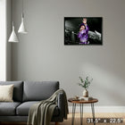 The Tragically Hip Gord in Purple - Framed Canvas - 31" x 22"-Ready to hang - arrives fully assembled