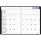 AT-A-GLANCE 2027 Premiere Monthly Planner - 11-7/8" H x 7-7/8" W - Black - Bilingual-One month per two-page spread with ruled daily blocks