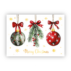 Pierre Belvedere Holiday Cards Set with Envelopes - Festive Ornaments Trio - 6" x 4.5" - English - 20 Pack-High quality cards and envelopes for the holiday season